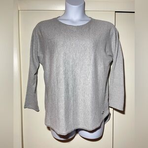 Michael Kors Gray Round Neck Sweater women’s size XL lightweight’
